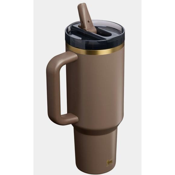 STANLEY QUENCHER PROTOUR FLIP STRAW TUMBLER, 30 OZ- ESPRESSO GOLD - Picture 2 of 3